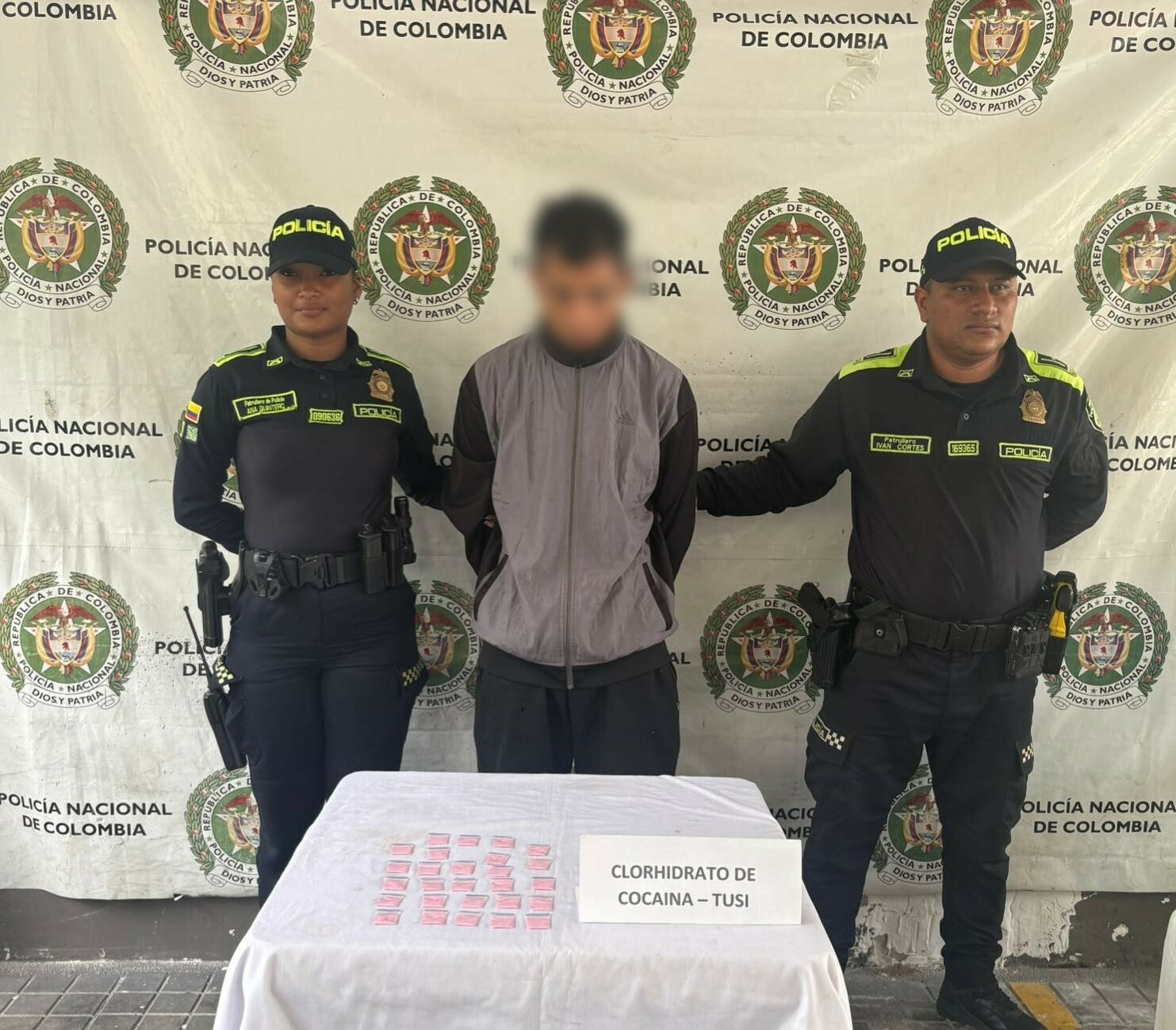 Captura en flagrancia por porte de cocaína en Melgar durante operativo policial