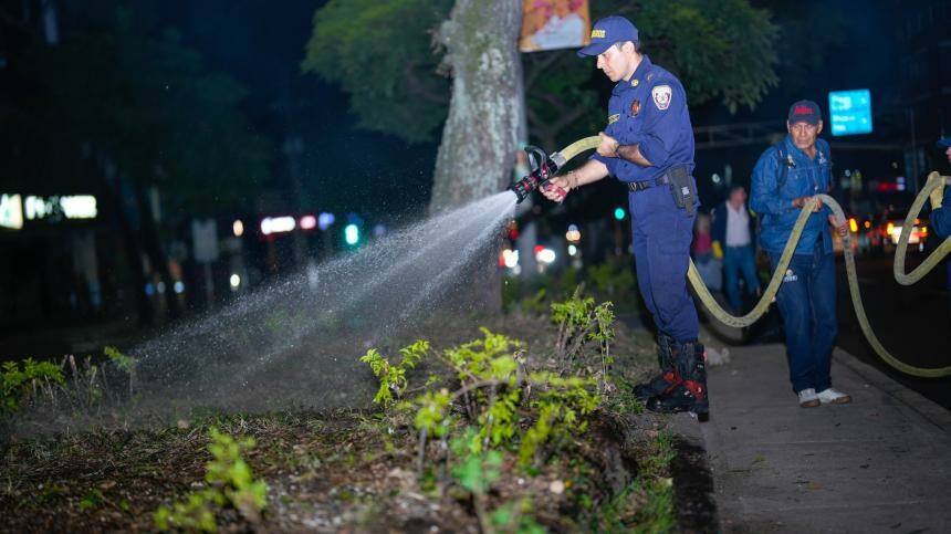 Intervienen corredor de la carrera Quinta con jornada de limpieza y mantenimiento