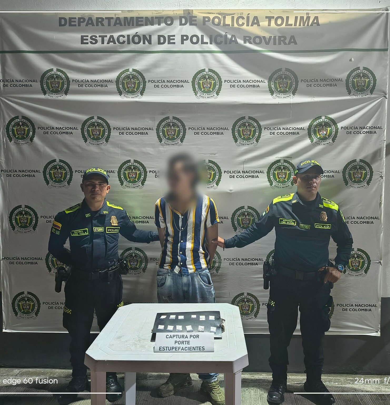 Capturan a hombre con base de cocaína durante operativo en Rovira