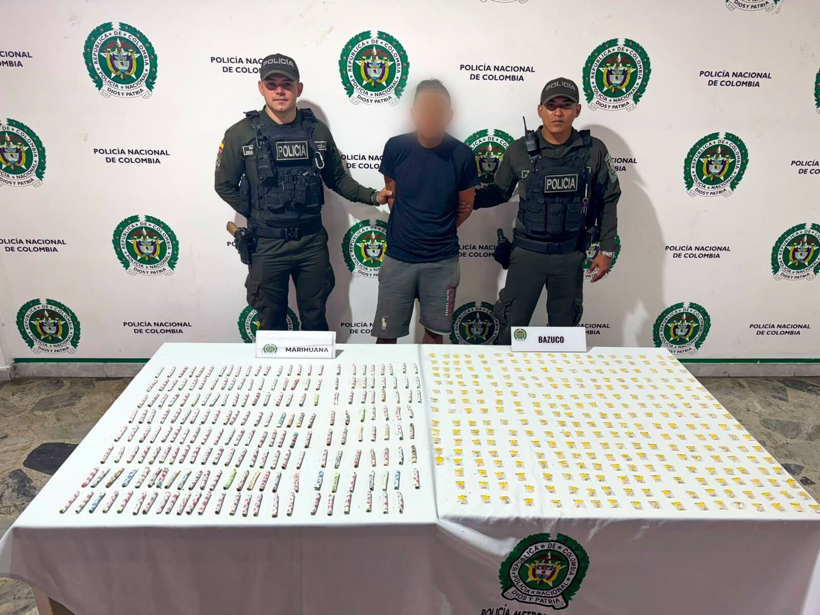 Cae alias "Hitler" con casi 500 dosis de droga en Ibagué.