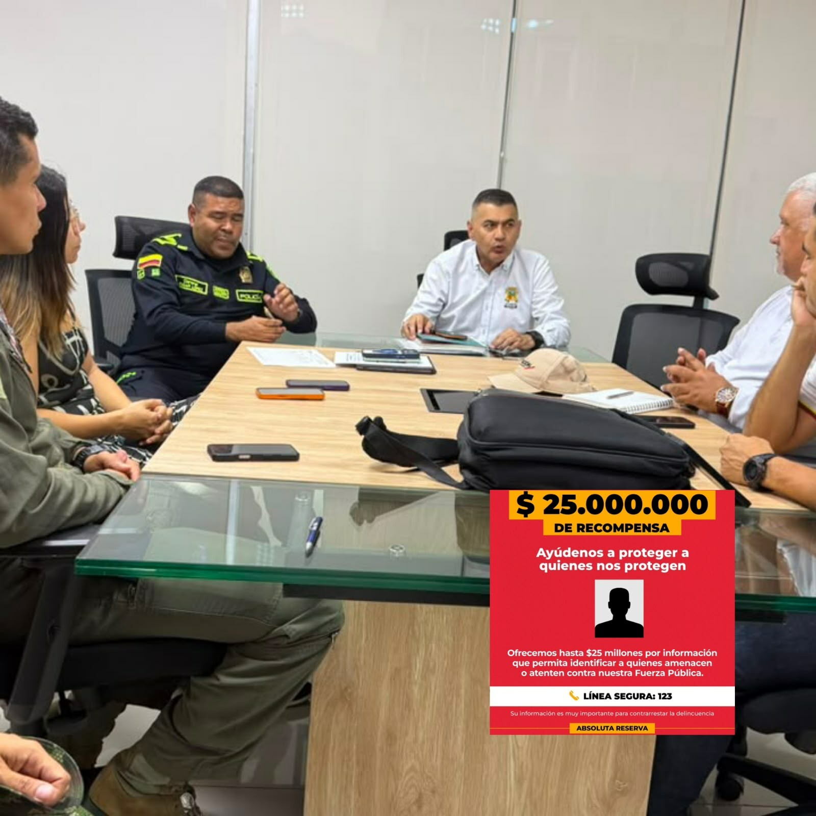 Ofrecen hasta $25 millones por información sobre amenazas a la fuerza pública