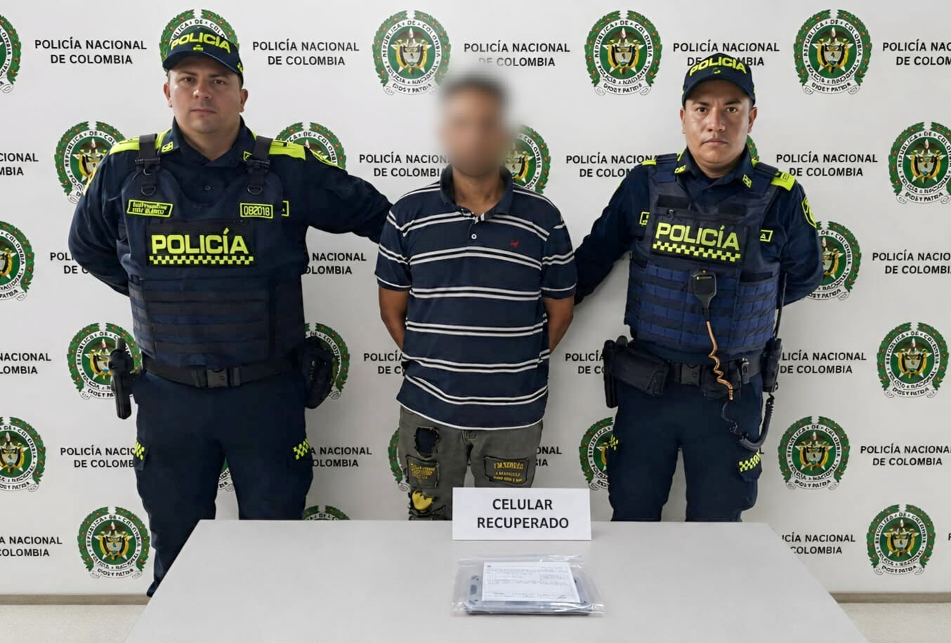 Celular robado terminó en manos de la Policía tras persecución en El Carmen