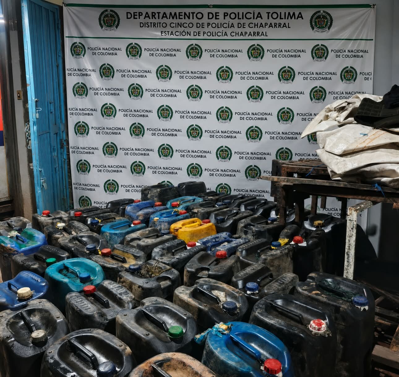 Cerca de 700 galones de ACPM quedaron incautados en Planadas