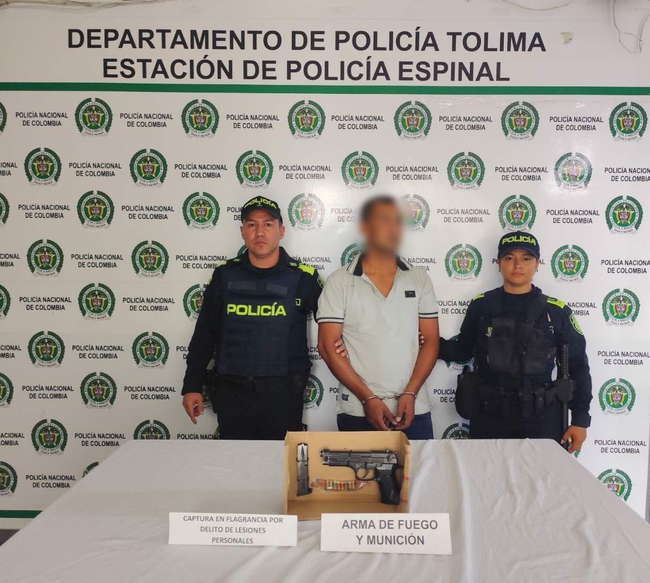 Riña en El Espinal terminó con un capturado y un arma de fuego incautada
