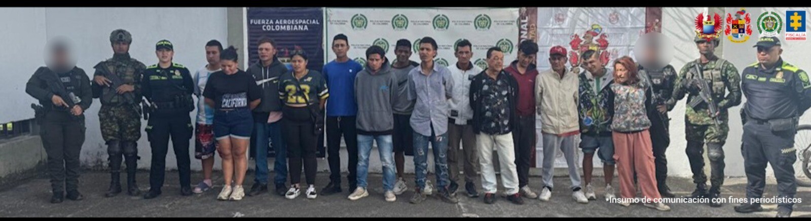 Caen 15 señalados de vender droga en barrios del Líbano