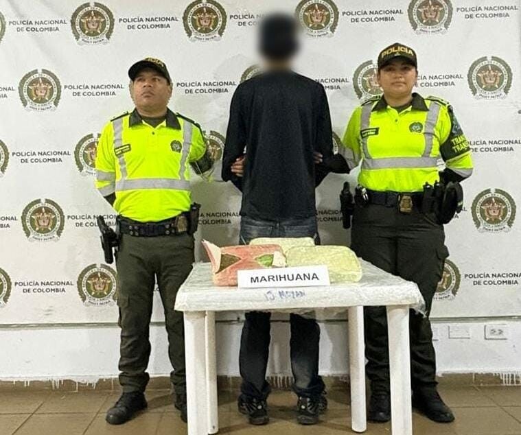 Tres libras de marihuana fueron incautadas en la vía Honda–La Dorada