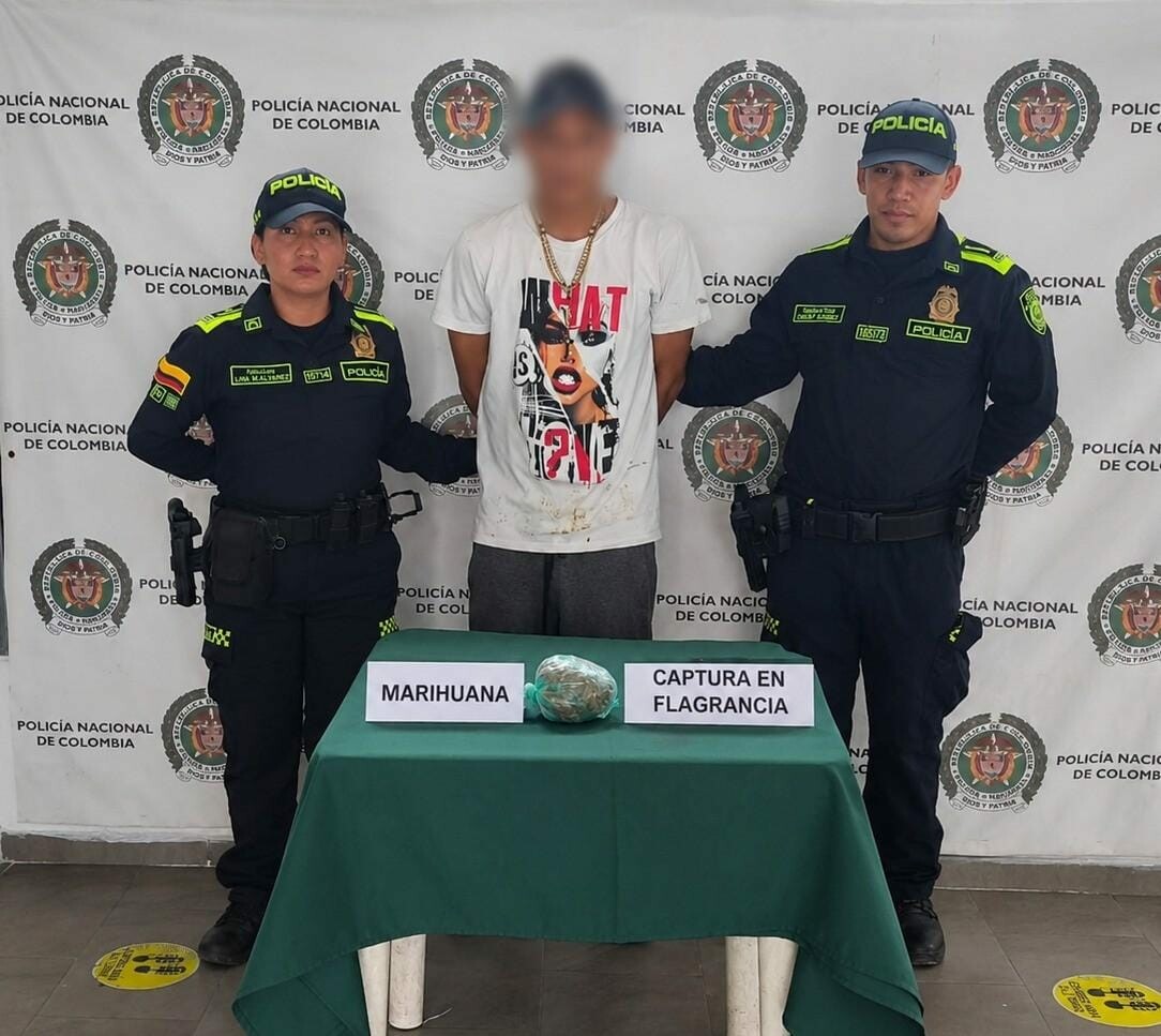 Llevaba 170 gramos de marihuana que presuntamente iban rumbo a una cárcel en Guamo