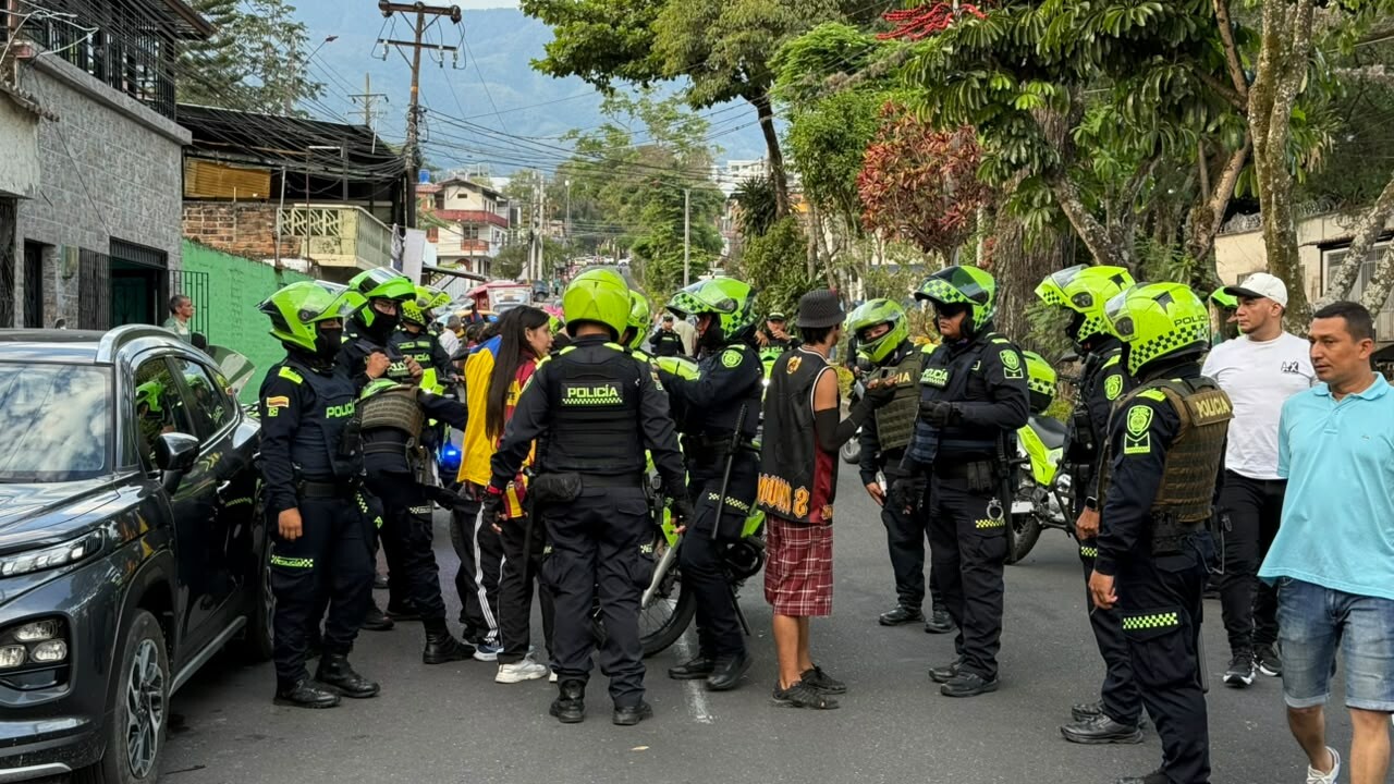 Siete comparendos dejó operativo durante Tolima-América en Ibagué