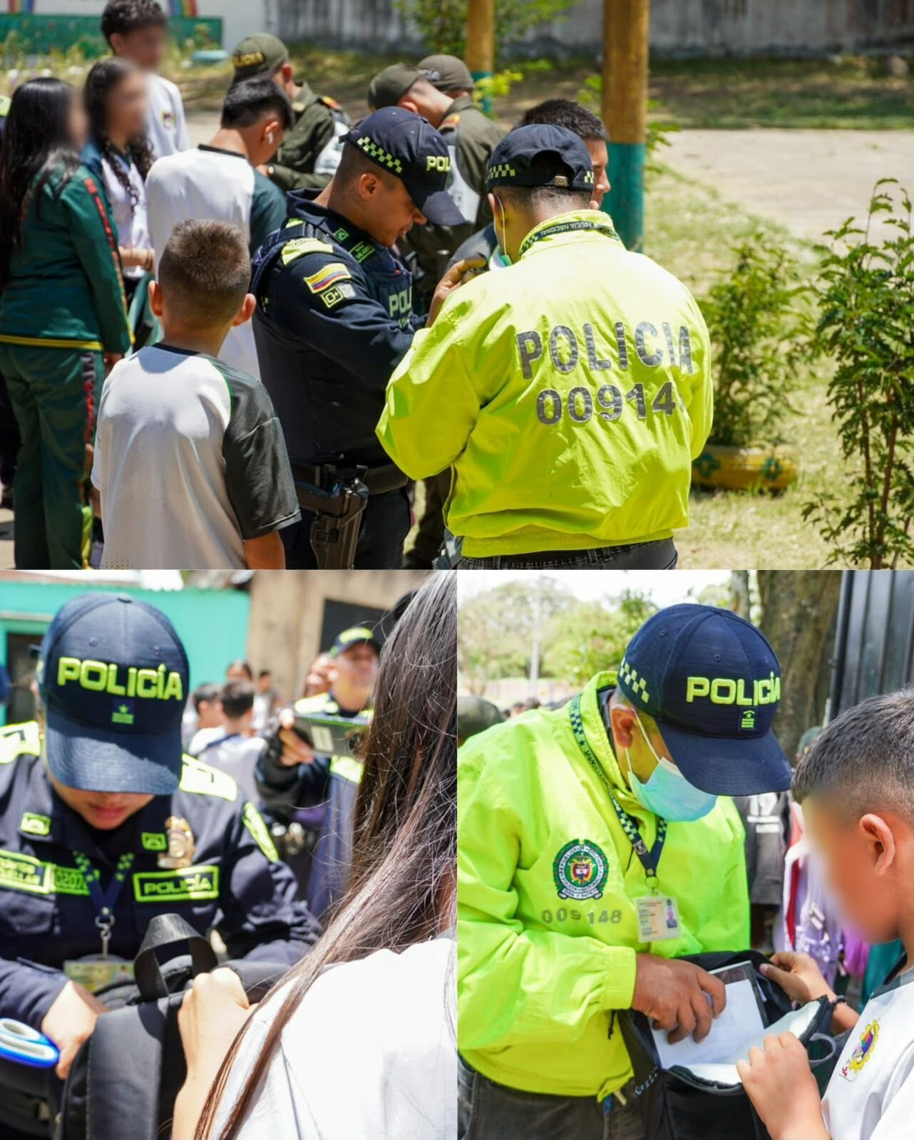 La policía interviene colegio de Ibagué para prevenir consumo de drogas