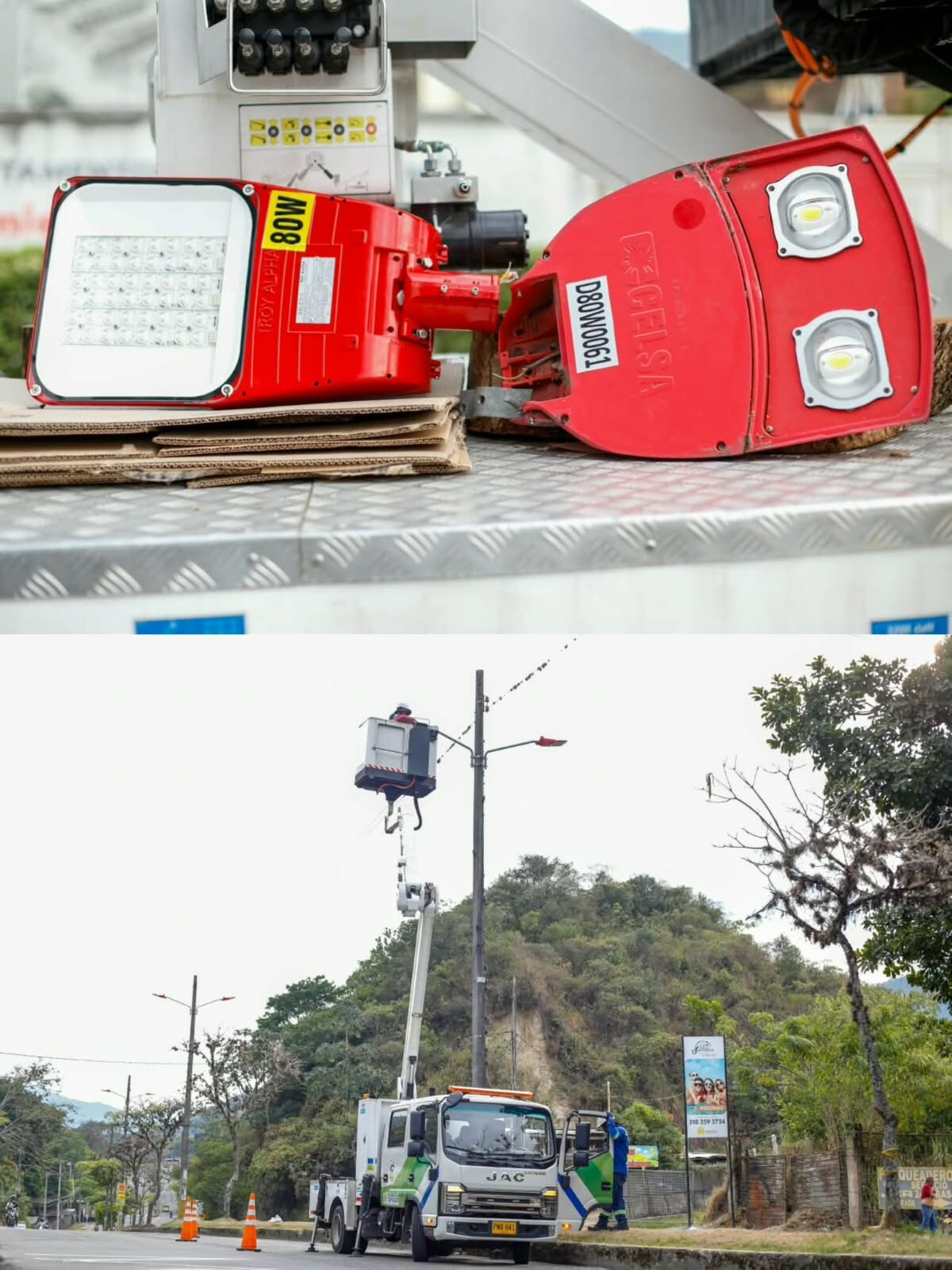 59 luminarias defectuosas salen de servicio en la avenida Sur