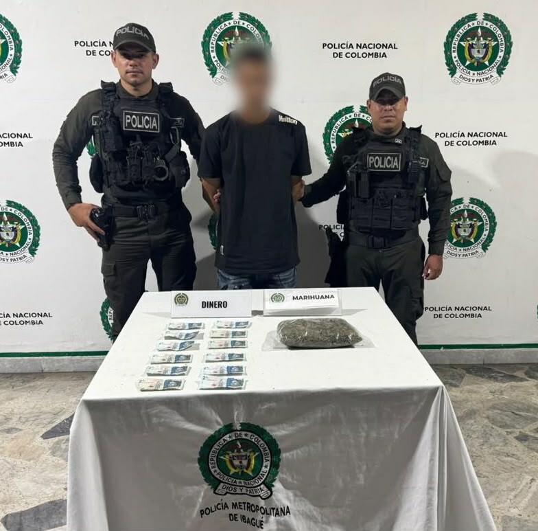 Alias “Pecueca” cayó con 368 gramos de marihuana en Ibagué