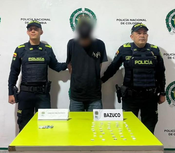 Joven de 18 años cayó con 39 dosis de bazuco en Ibagué