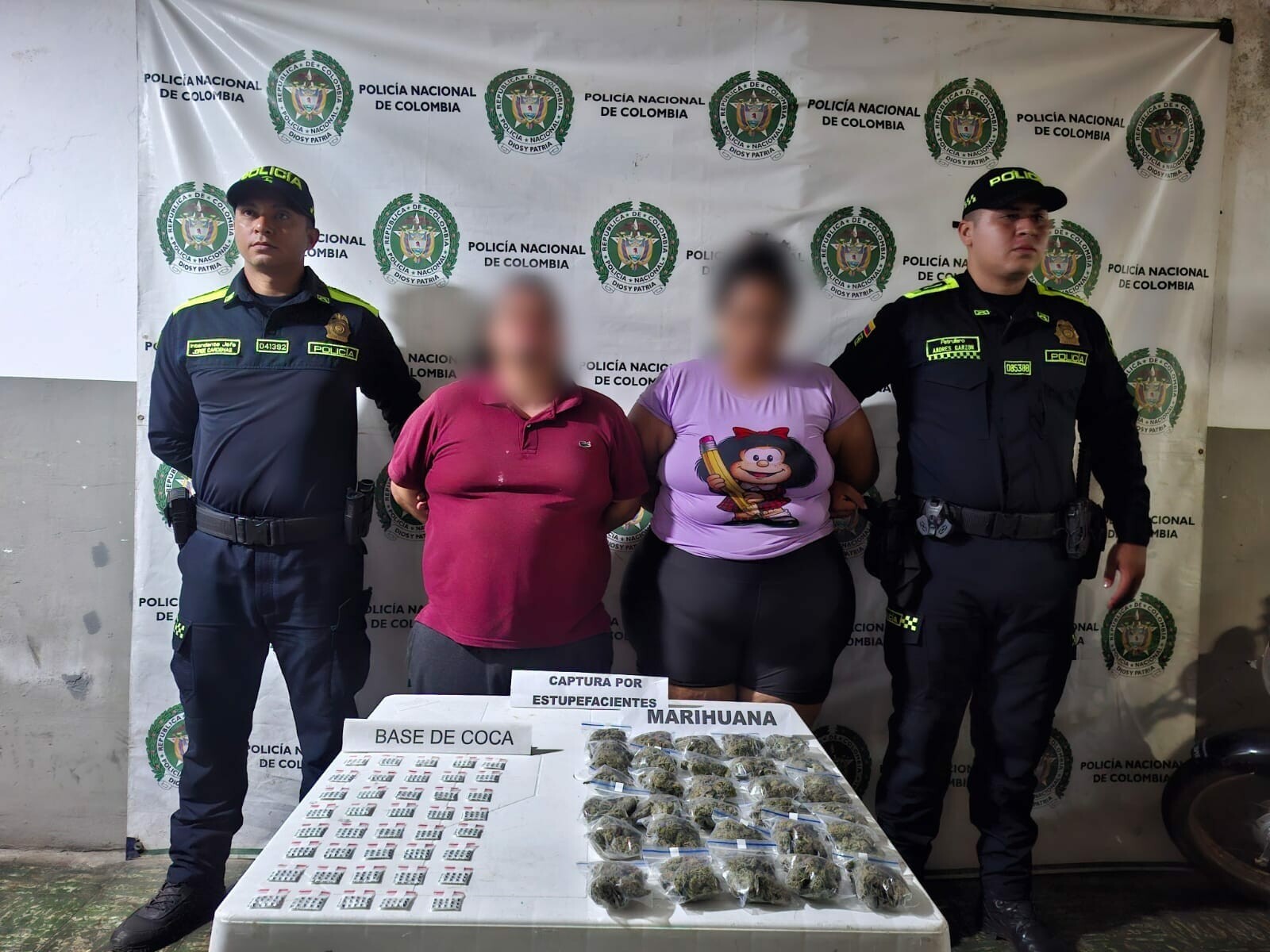 Cayeron con 70 bolsas de droga en zona rural de Palocabildo
