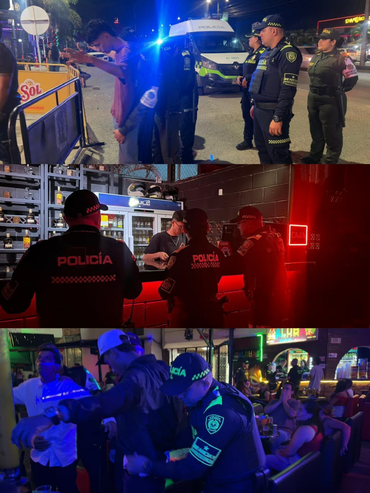 Policía inspeccionó discotecas de Mirolindo para prevenir explotación sexual infantil