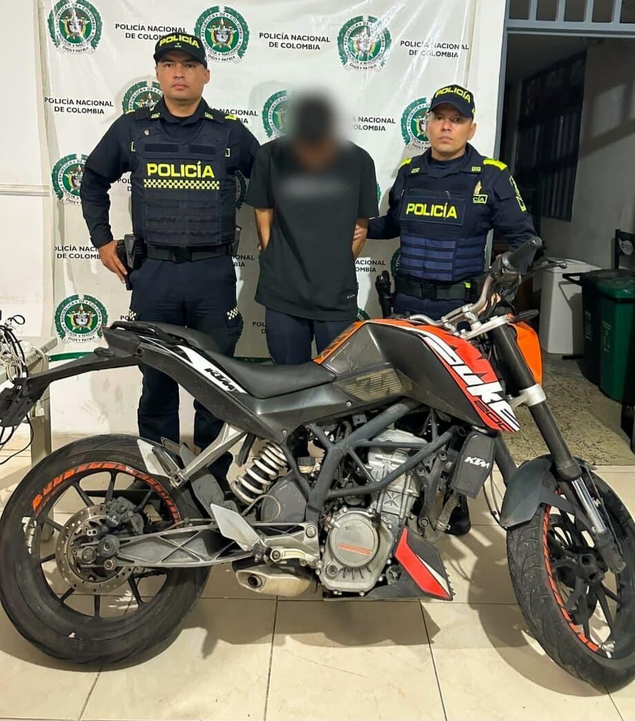 Lo sorprendieron con una moto robada en Ibagué y terminó capturado