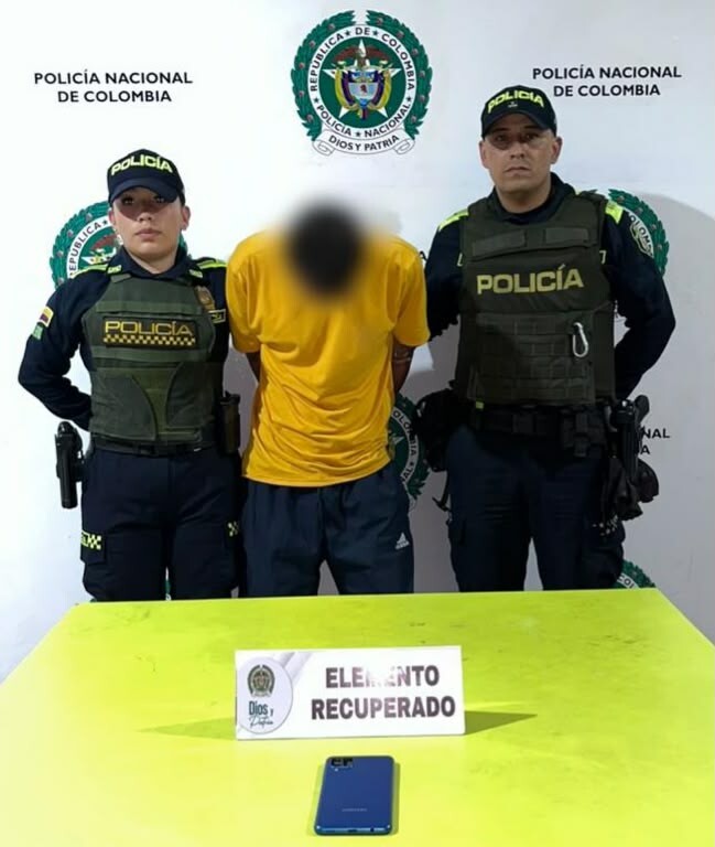 Alias ‘Máscara’ terminó capturado tras robar un celular en el centro de Ibagué