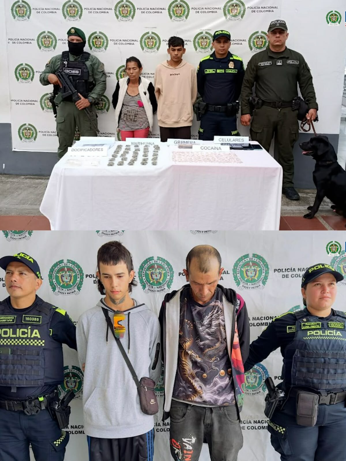 Cárcel para cuatro señalados de vender droga en parques y barrios de Rovira