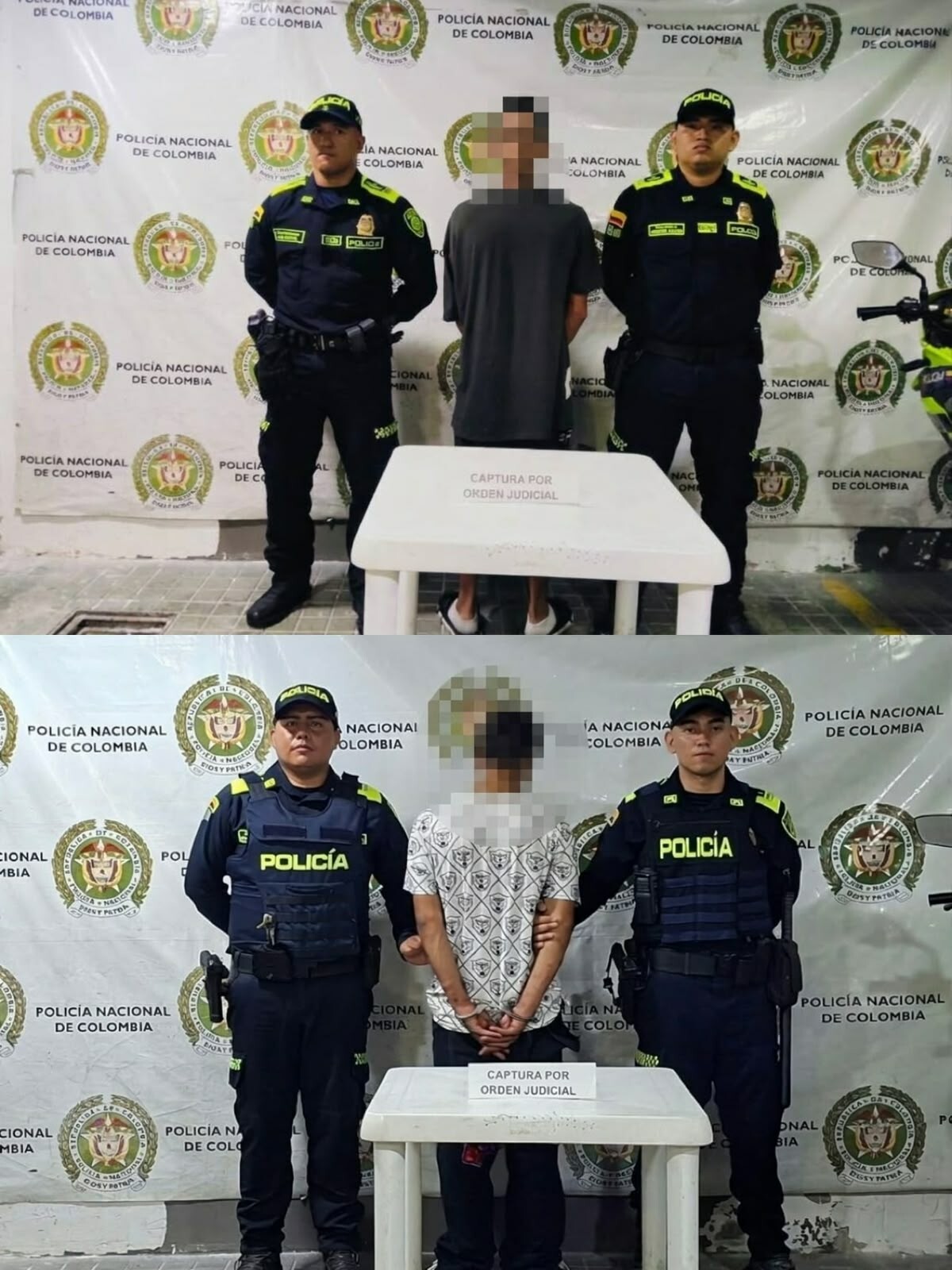 Dos capturados por homicidio agravado durante operativos de madrugada en Melgar