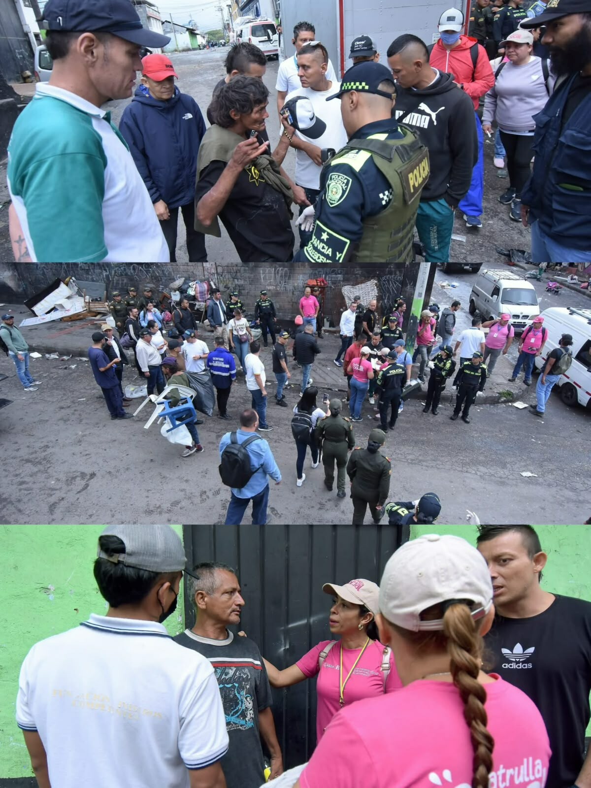 Operativo en la calle 21 dejó 20 habitantes de calle sin atención