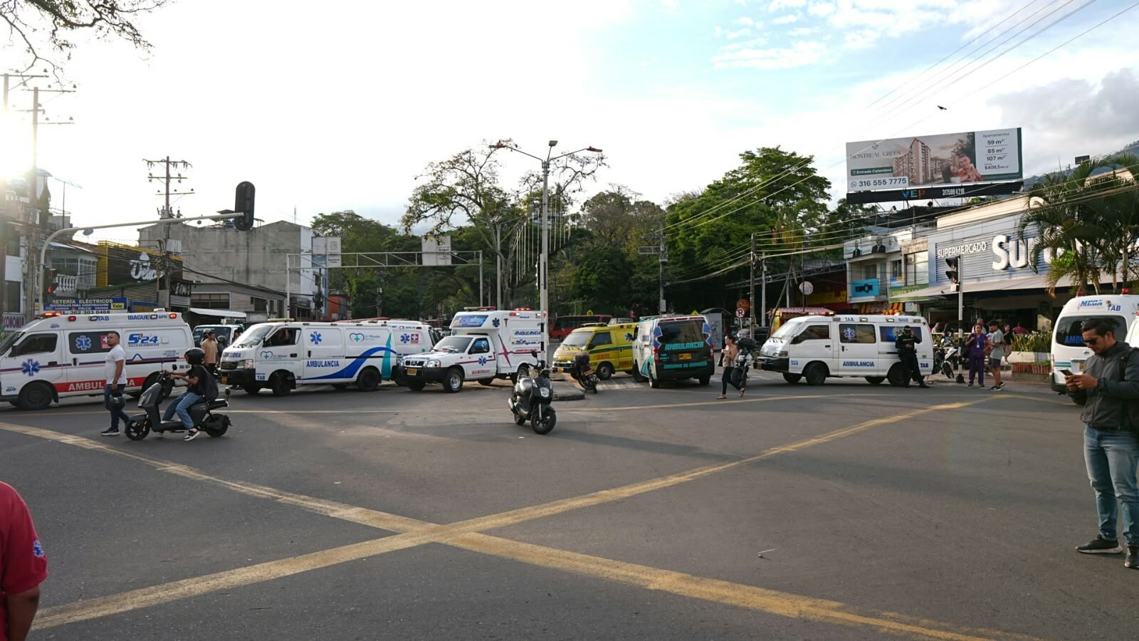 Protesta de ambulancias paralizó la Quinta y obligó a pactar reunión en Ibagué