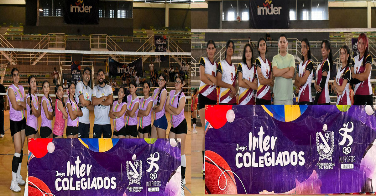 El voleibol abrió con broche de oro la Final Departamental de Juegos Intercolegiados