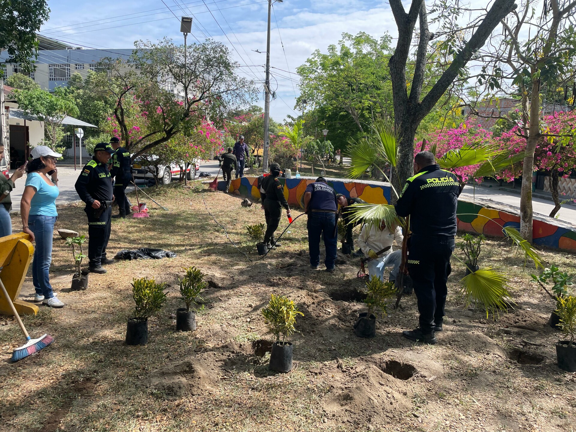 Jornadas incluyen limpieza, siembra de árboles y embellecimiento con murales