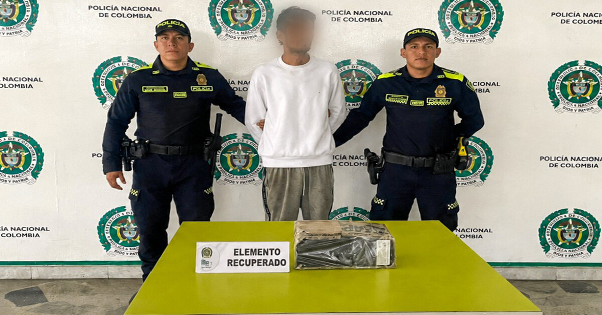 Capturan a presunto ladrón con computador recién hurtado