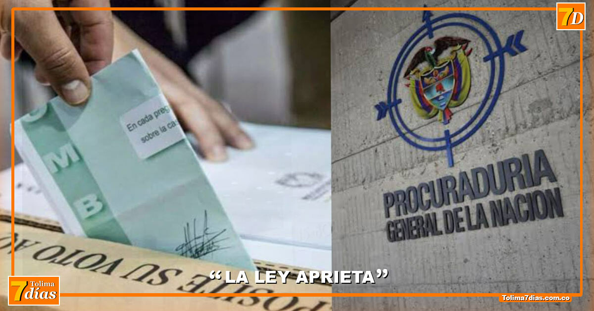 Por Ley Rocker Procuraduría advierte controles por Ley de Garantías en Tolima ...