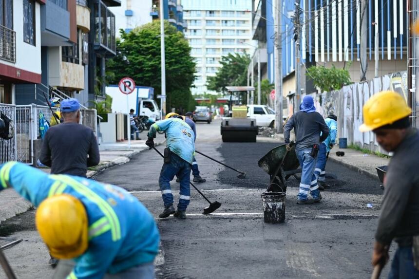 Los trabajos se realizaron en cuatro barrios y en puntos de alto tránsito