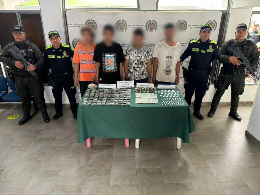 Megaoperativo en Guamo deja cuatro detenidos e incautación de droga y dinero