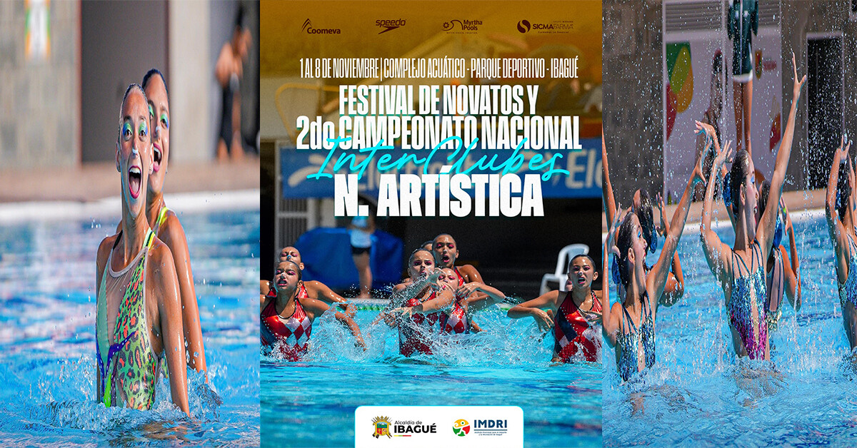 Tras una década de ausencia, Ibagué recupera importante campeonato nacional de natación artística