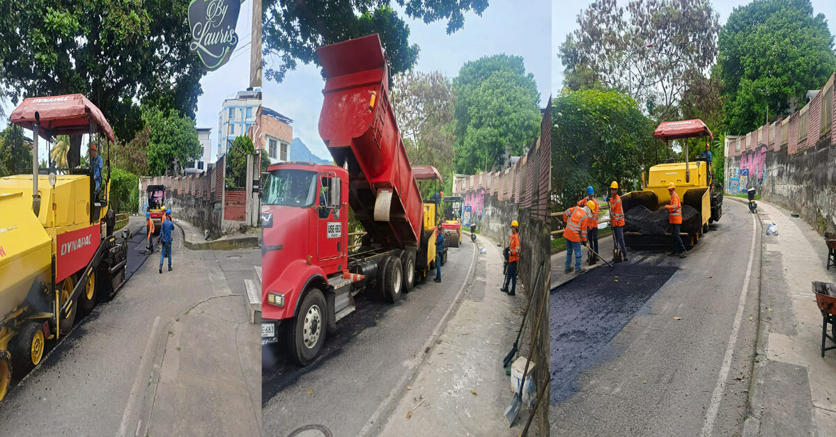 Continua recuperación de la avenida Guabinal en Ibagué con recursos del ibal