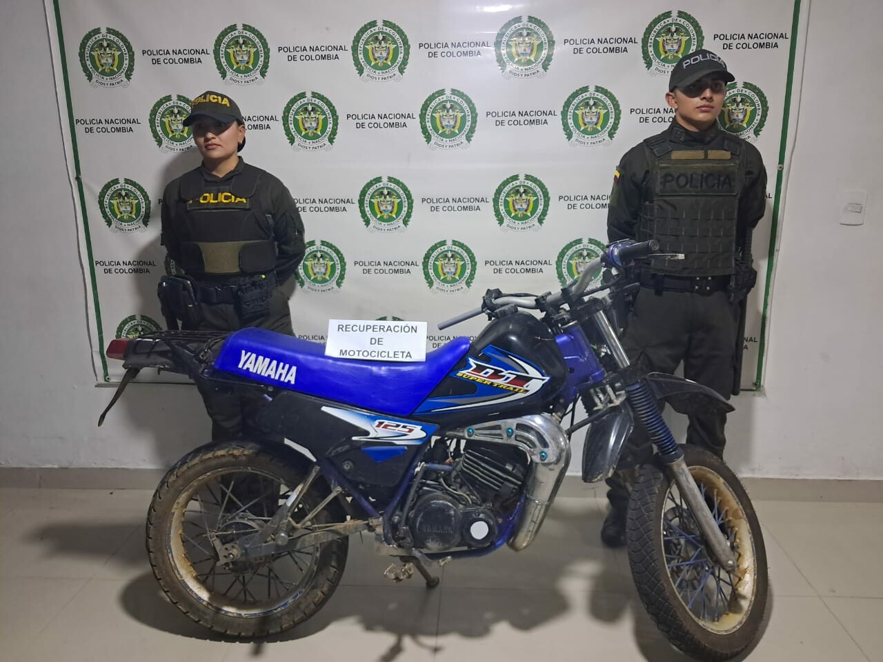 Motocicleta hurtada en Murillo fue encontrada abandonada en vía pública