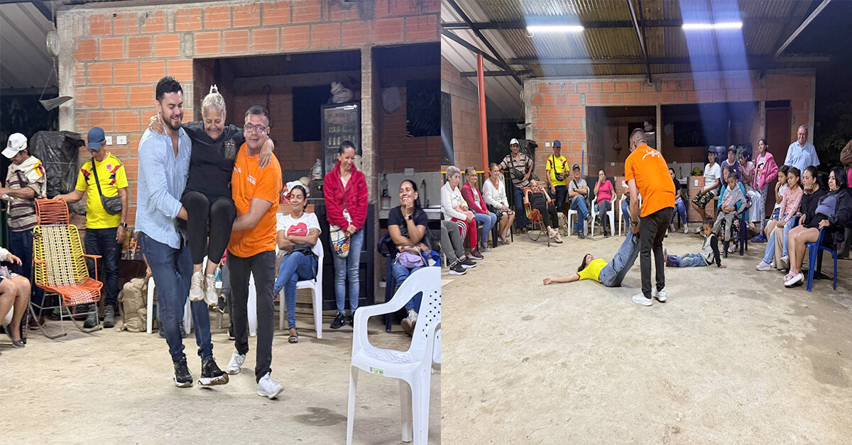Mujeres de la vereda El Rodeíto se capacitan en primeros auxilios y gestión del riesgo
