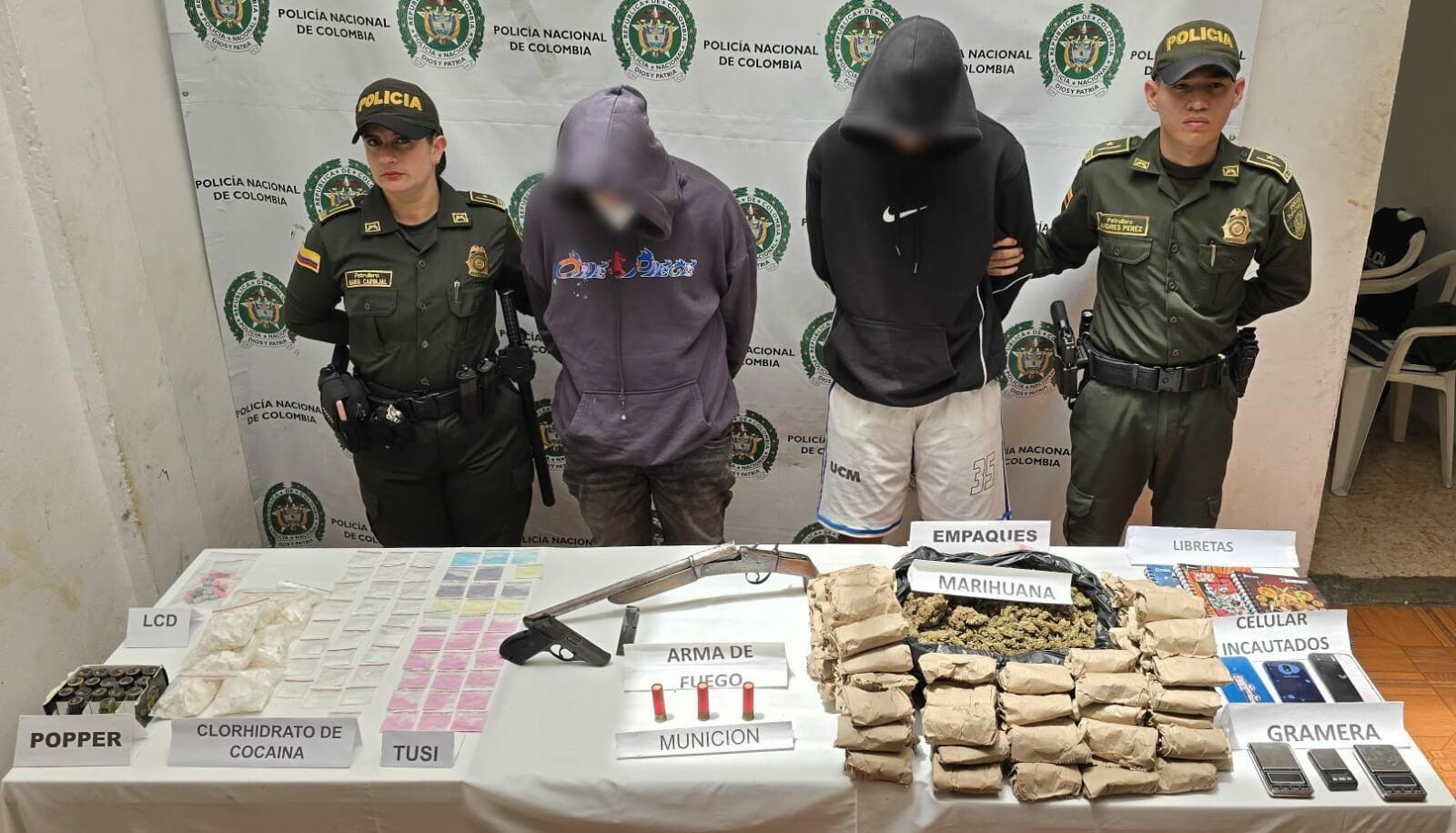 Por accidente, Policía descubre expendio de droga al Norte del Tolima