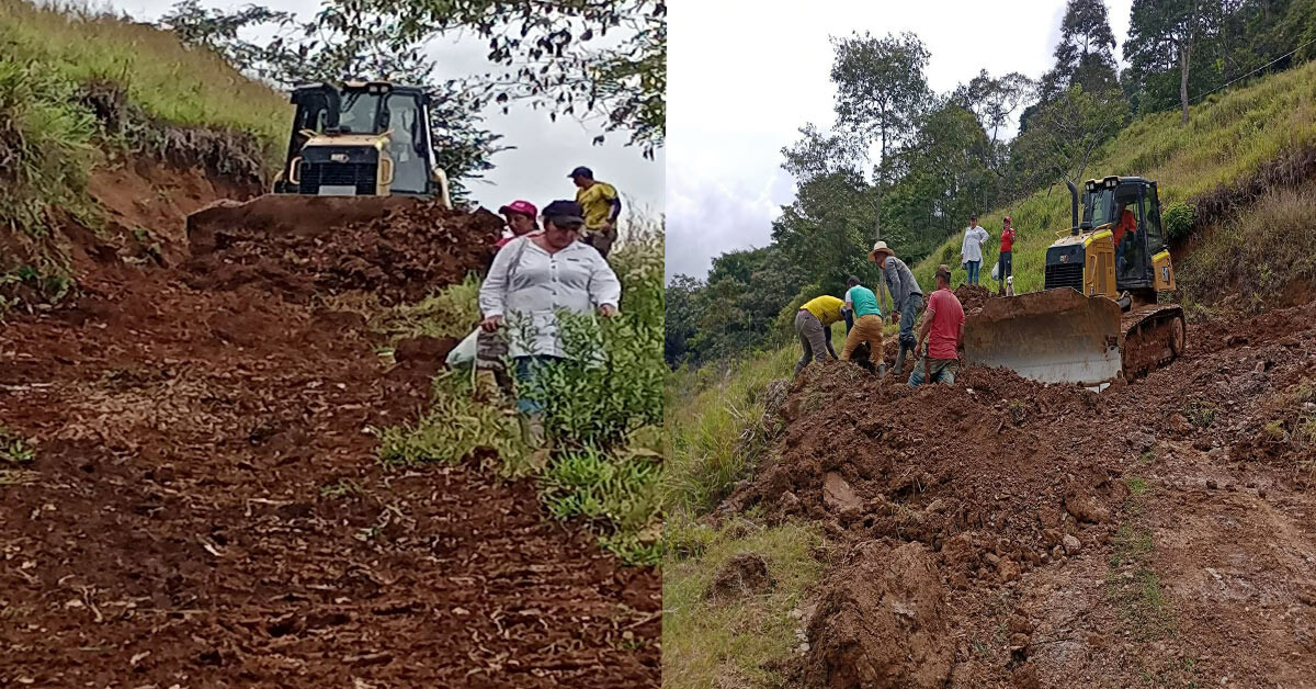 Ya llegó la maquinaria amarilla a los puntos críticos en el sur del Tolima