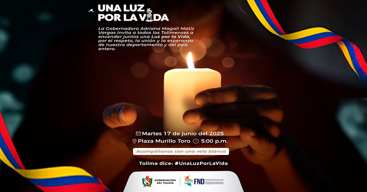 Velas encendidas por la vida: Colombia se une por la reconciliación